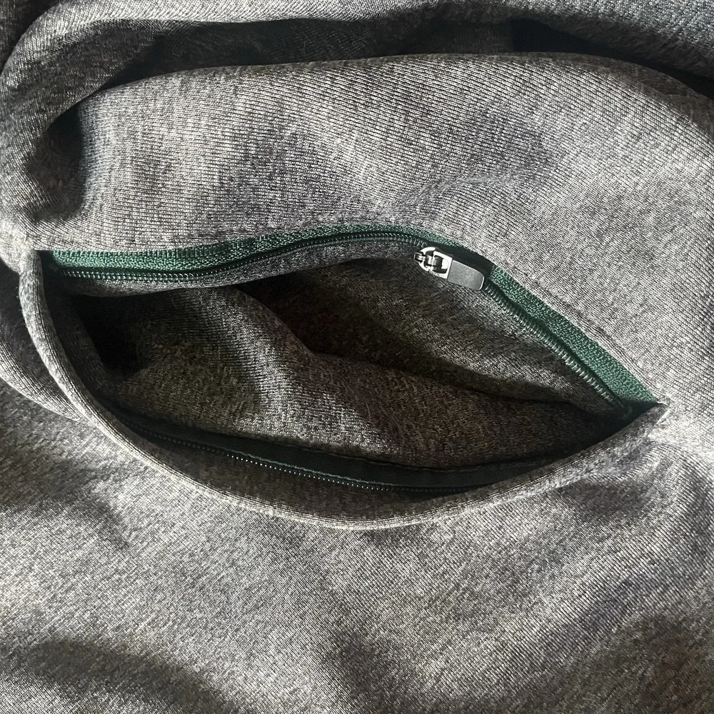 Knights Apparel Michigan State Spartans Mens 2XL Full Zip Hoodie Gray Green FLAW - Picture 8 of 16